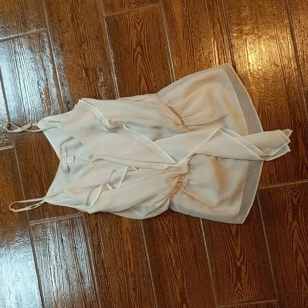 Lauren Conrad flowy off white tank